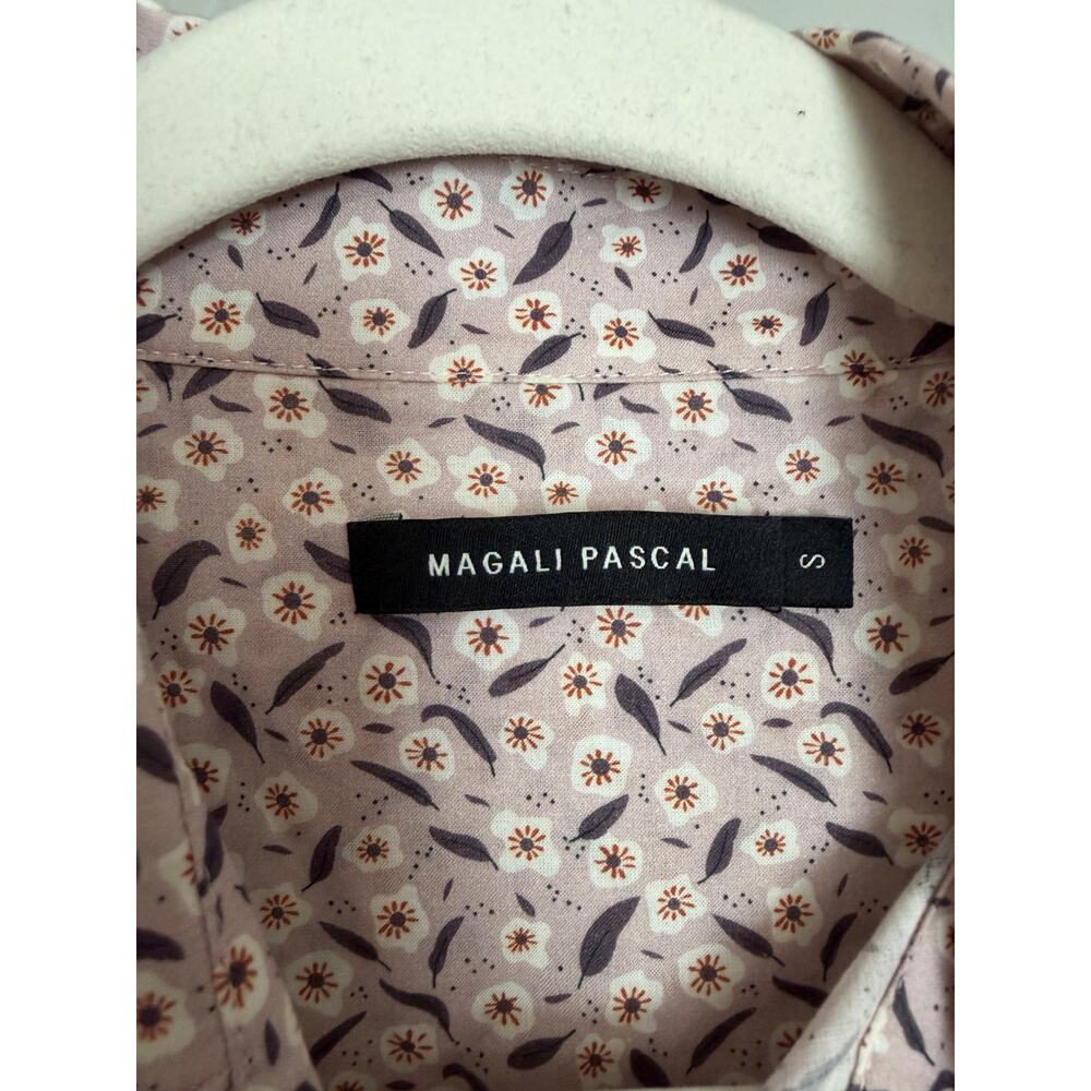 Magali Pascal - Pink Long Sleeve Cotton Blouse with ruffles - size small - Picture 4 of 6